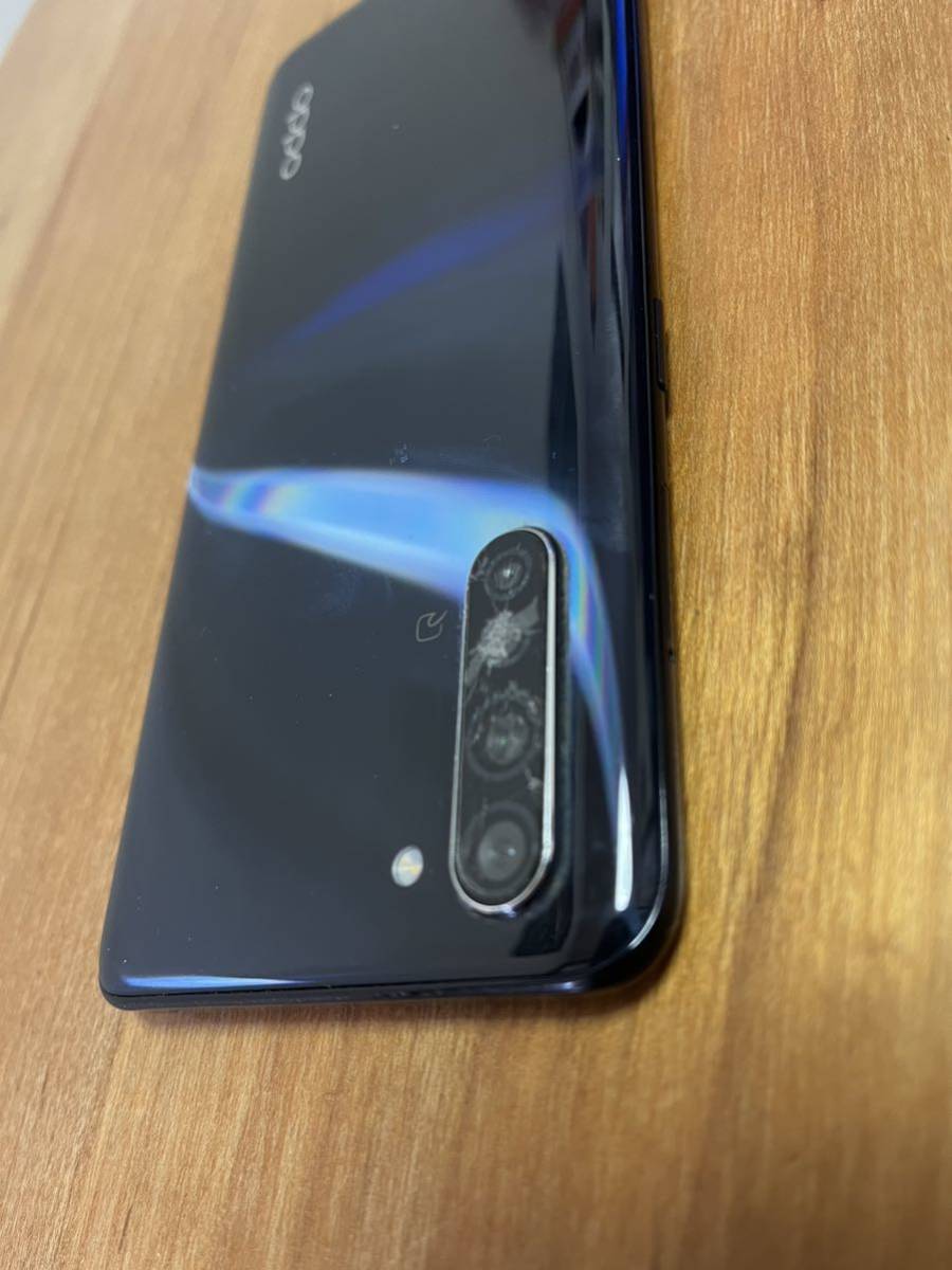 ジャンク品 OPPO Reno3 A 128GB ブラック ymobile SIMロック解除済