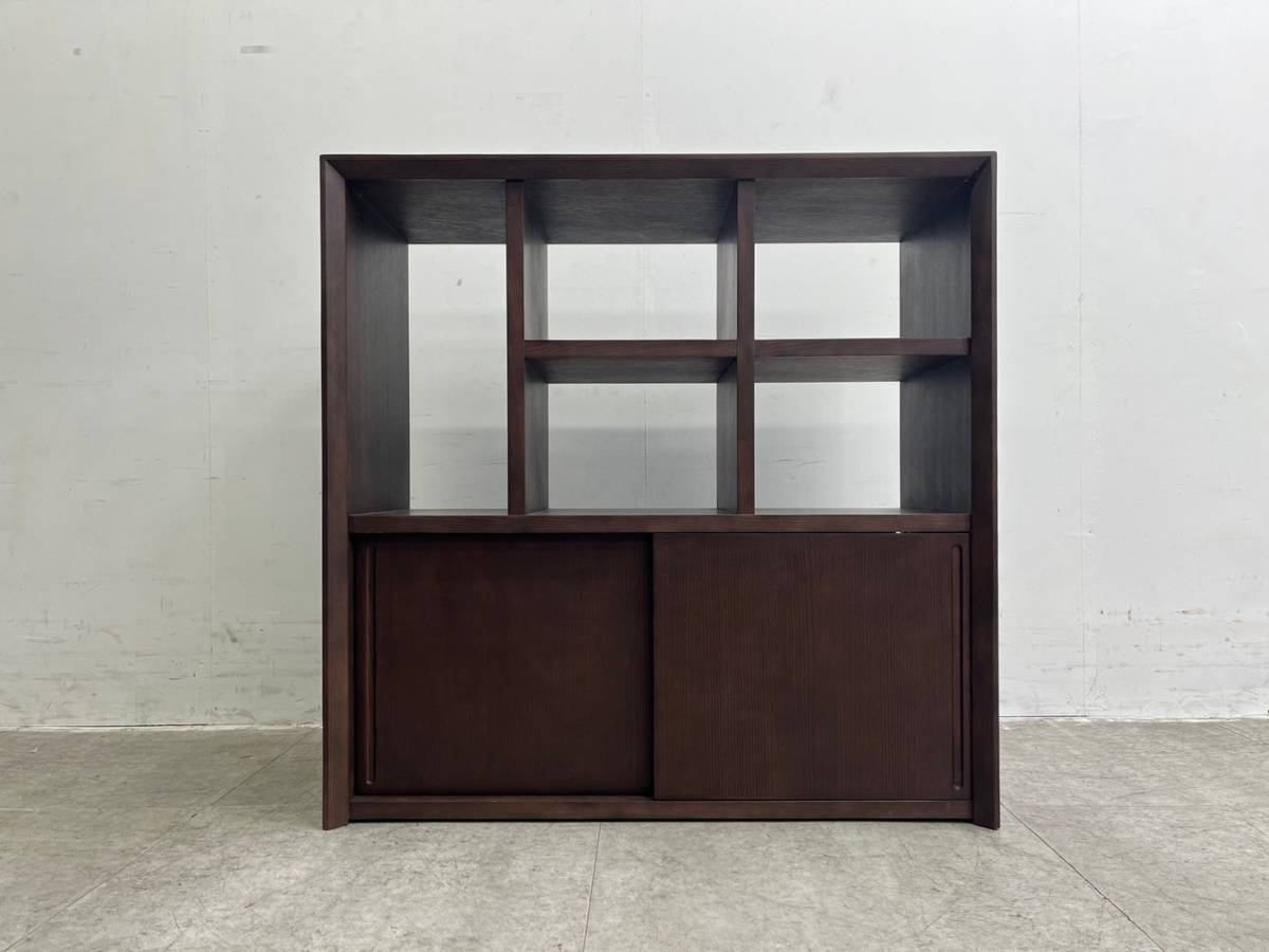 【爆買い，定番人気】 T4511 展示 品 Luxmore ラクモア リビングキャビネット 両面扉 シェルフ(サイドボード)｜売買されたオークション情報、yahooの商品情報をアーカイブ公開 - オークファン サイドボード