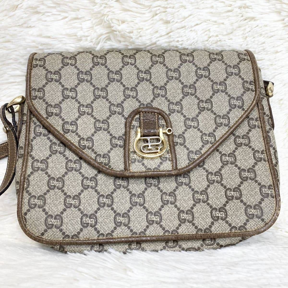 1円 1スタ】GUCCI グッチプラス オールドグッチ ショルダーバッグ PVC