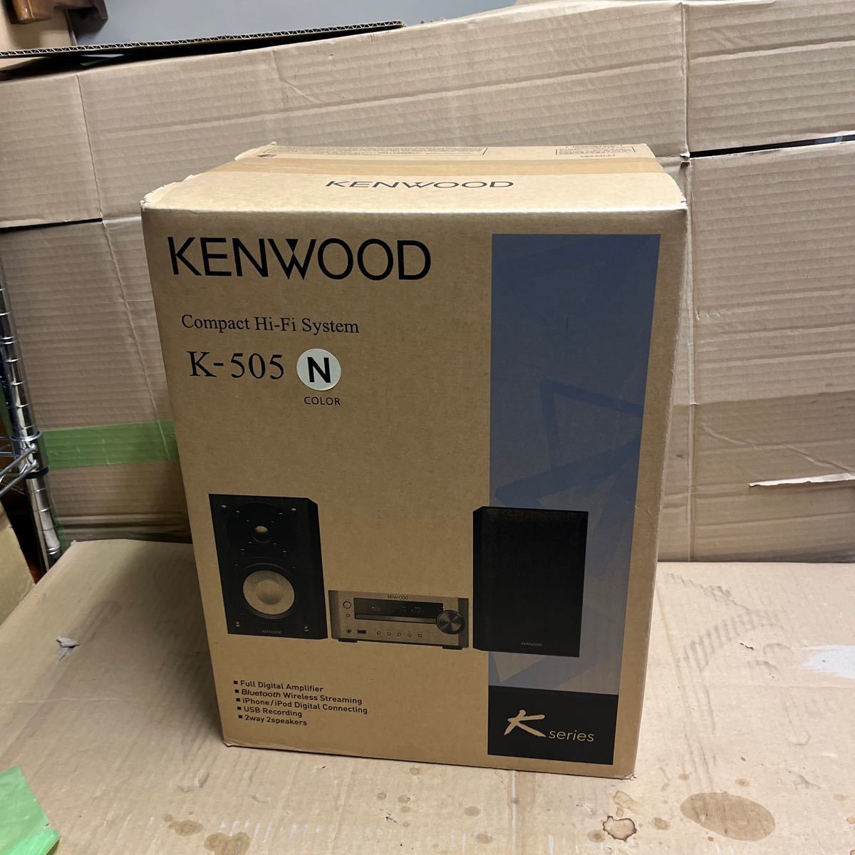 KENWOOD K505 コンポ Bluetooth 付属品完備 動作良好 美品 ☆送料含む 未開封☆ KENWOOD ケンウッド K-505 Bluetooth システム