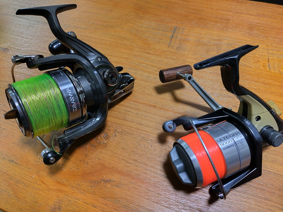 スピニングリール2台セット販売 ダイワ シマノ シマノ 02 アルテグラ