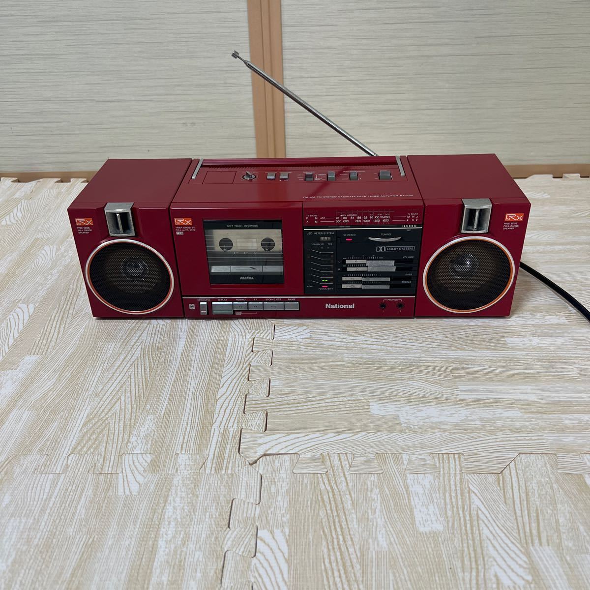 A26) SANYO MR-U4SR サンヨーラジカセ ラジオAM/FM OK カセットNG