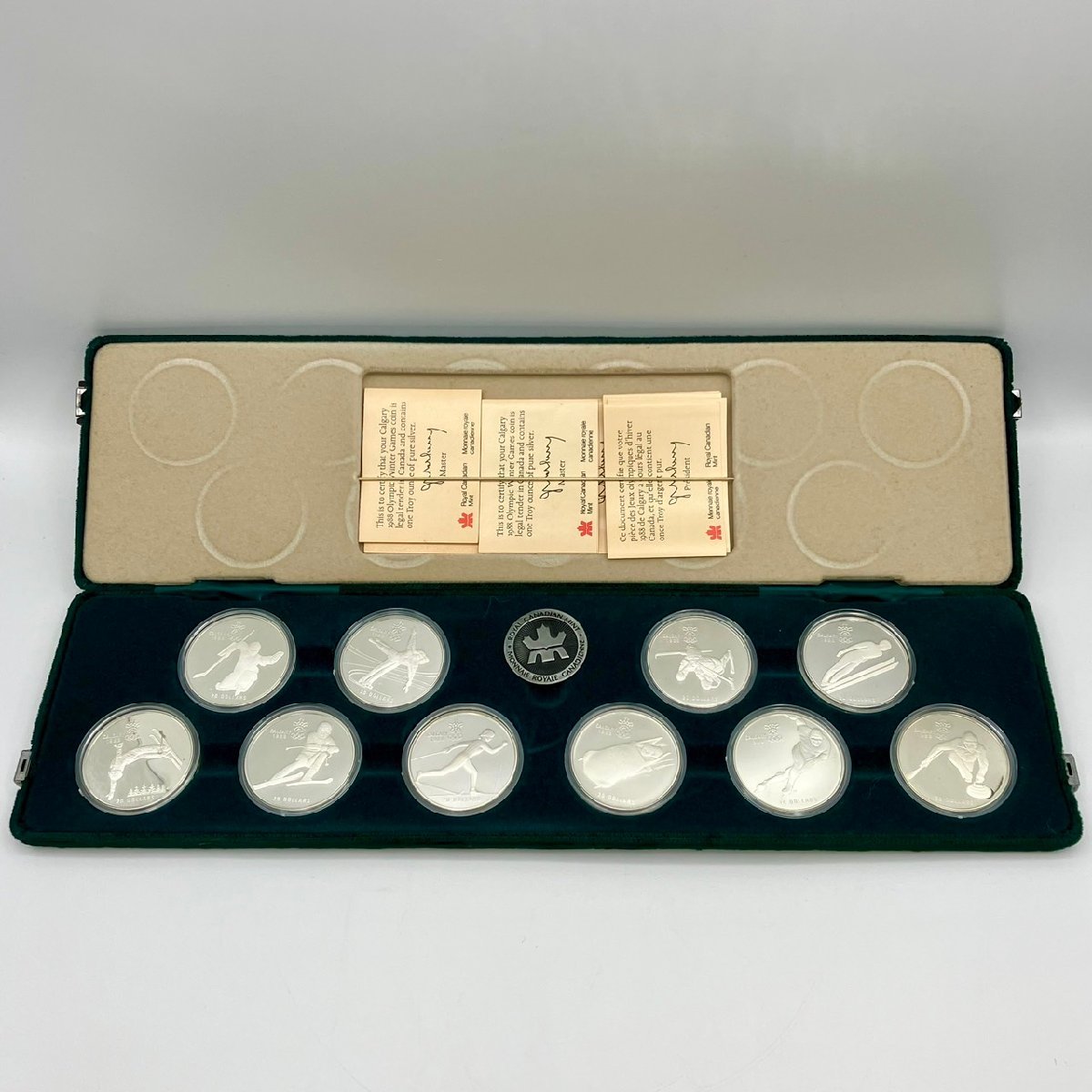 カナダ カルガリー オリンピック 1988年 記念コイン 銀貨 プルーフ 10枚セット