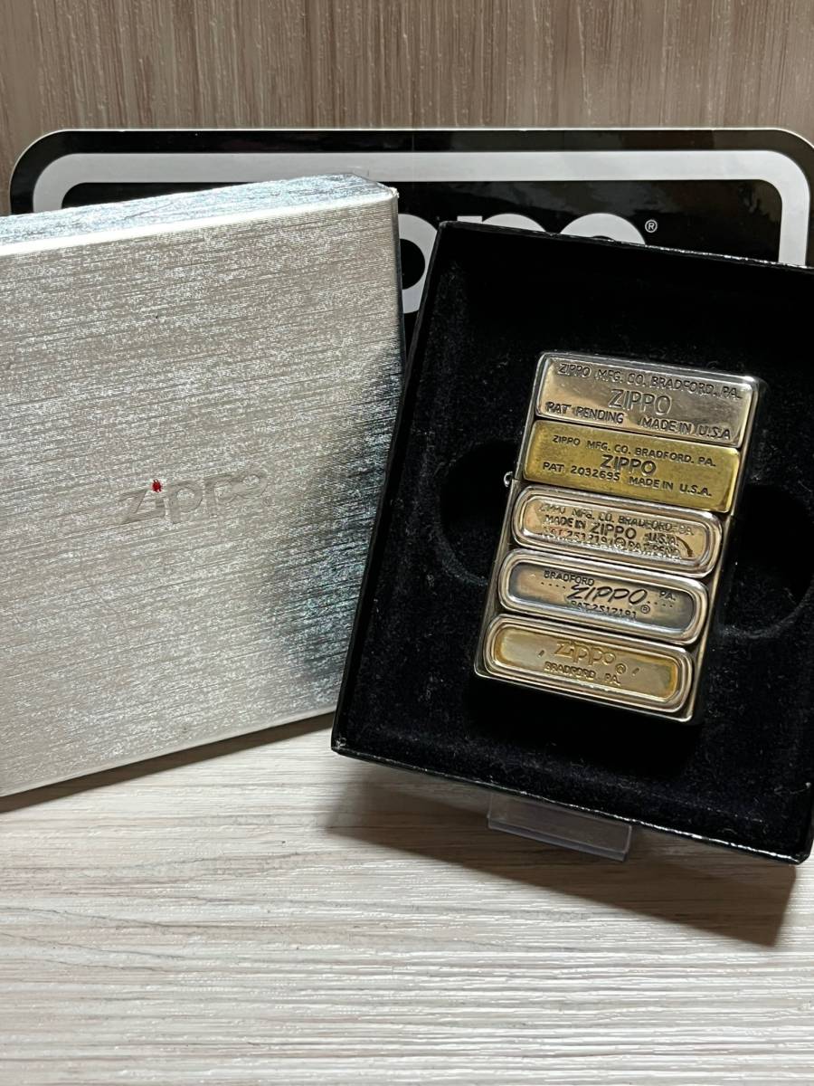 定番人気，新品 大量出品中 レア 2004年製 Zippo '1932-1937-1953-1958-1980' 歴代ボトムメタル シリアル付き 両面加工 銀色 喫煙具 ジッポー(タウン＆カントリー)｜売買されたオークション情報、yahooの商品情 Zippo