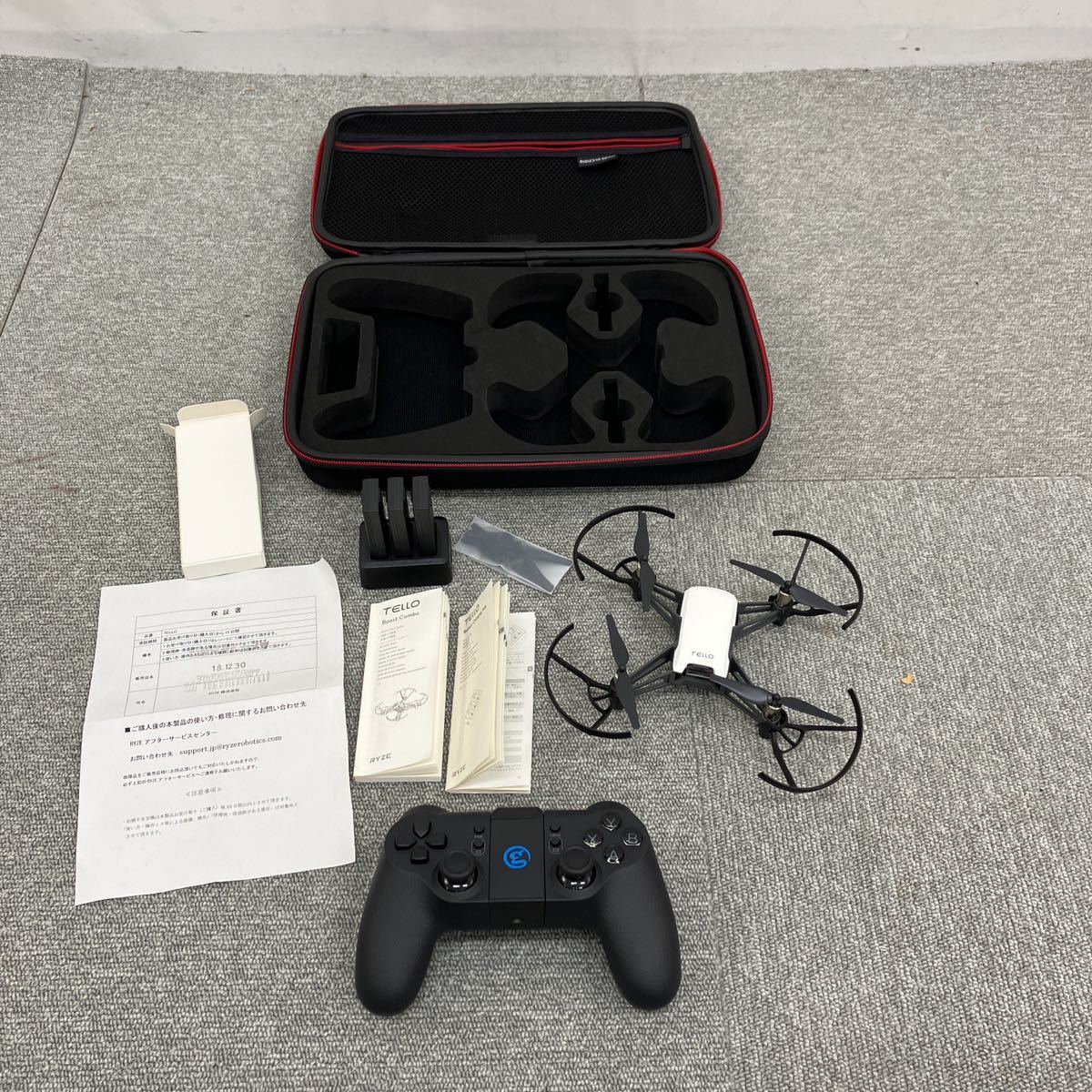 ♪【売り切り】そこそこ美品！RYZE TELLO ドローン TLW004 マルチコプター トイドローン 高品質映像プロセッサー搭載 通電確認済み 現状品