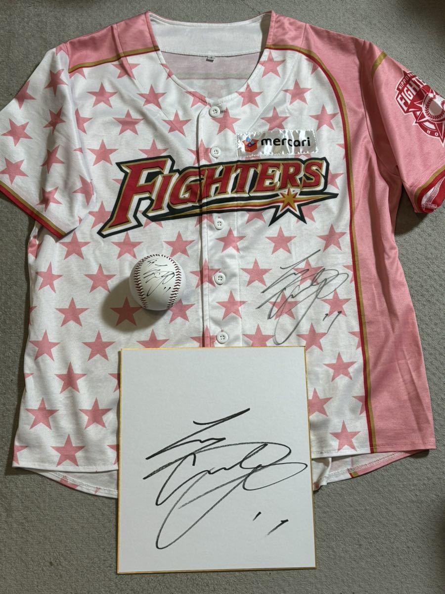 大谷翔平】3点セット！直筆サインユニフォーム 直筆サイン色紙 直筆