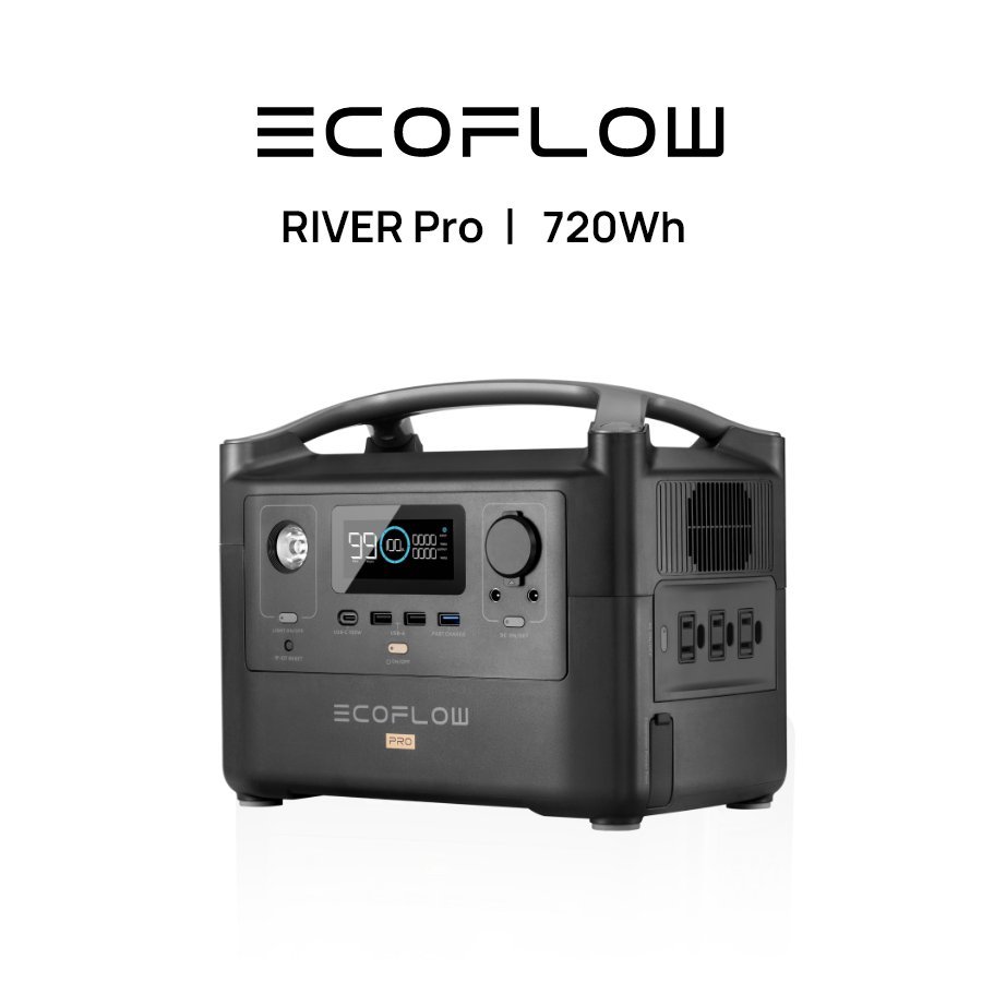 中古品Bランク】EcoFlowメーカー直売 ポータブル電源 RIVER Pro 720Wh