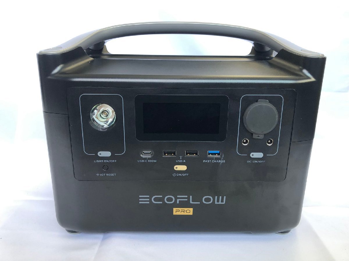 中古品Bランク】EcoFlowメーカー直売 ポータブル電源 RIVER Pro 720Wh