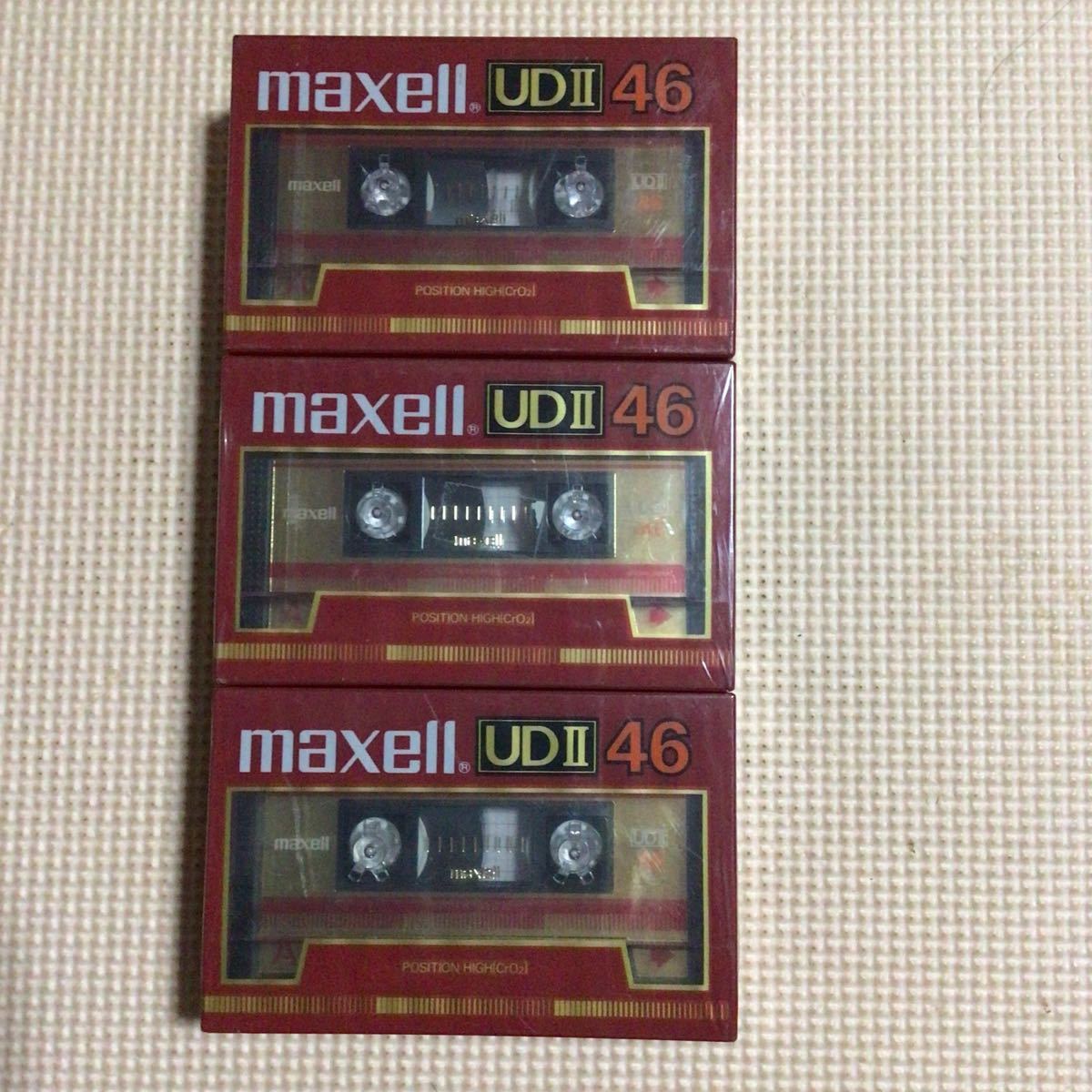 maxell UDⅡ 46 2パックx3 ハイポジション　カセットテープ6本セット【未開封新品】★
