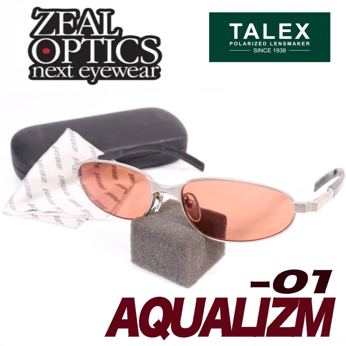 程度良好 Zeque by ZEAL OPTICS (ゼクー バイ ジールオプティクス) アクアリズム タレックス 偏光グラス 偏光サングラス 検 サイトマスター