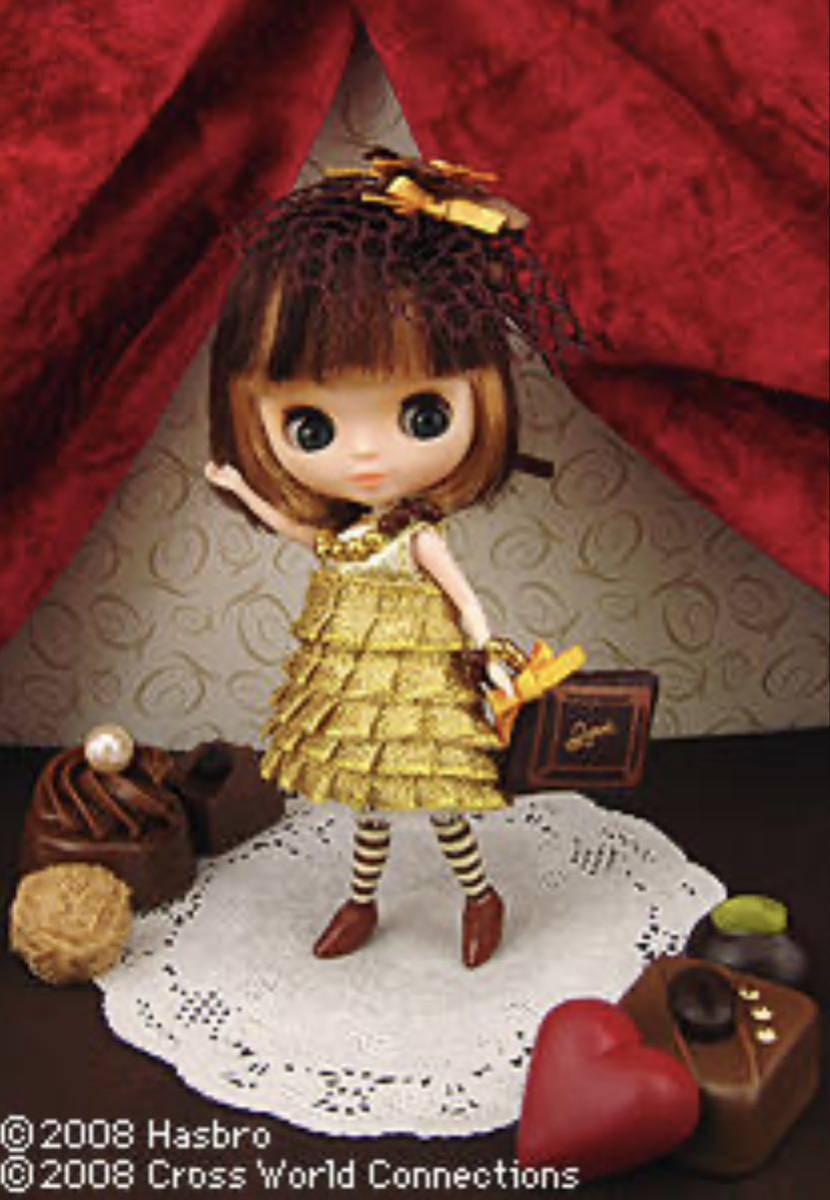 超激得，本物保証 CWC限定Q-potコラボ プチブライス アドモアゼルショコラドゥキューポット Blythe(プチブライス)｜売買されたオークション情報、yahooの商品情報をアーカイブ公開 - オークファン 本体
