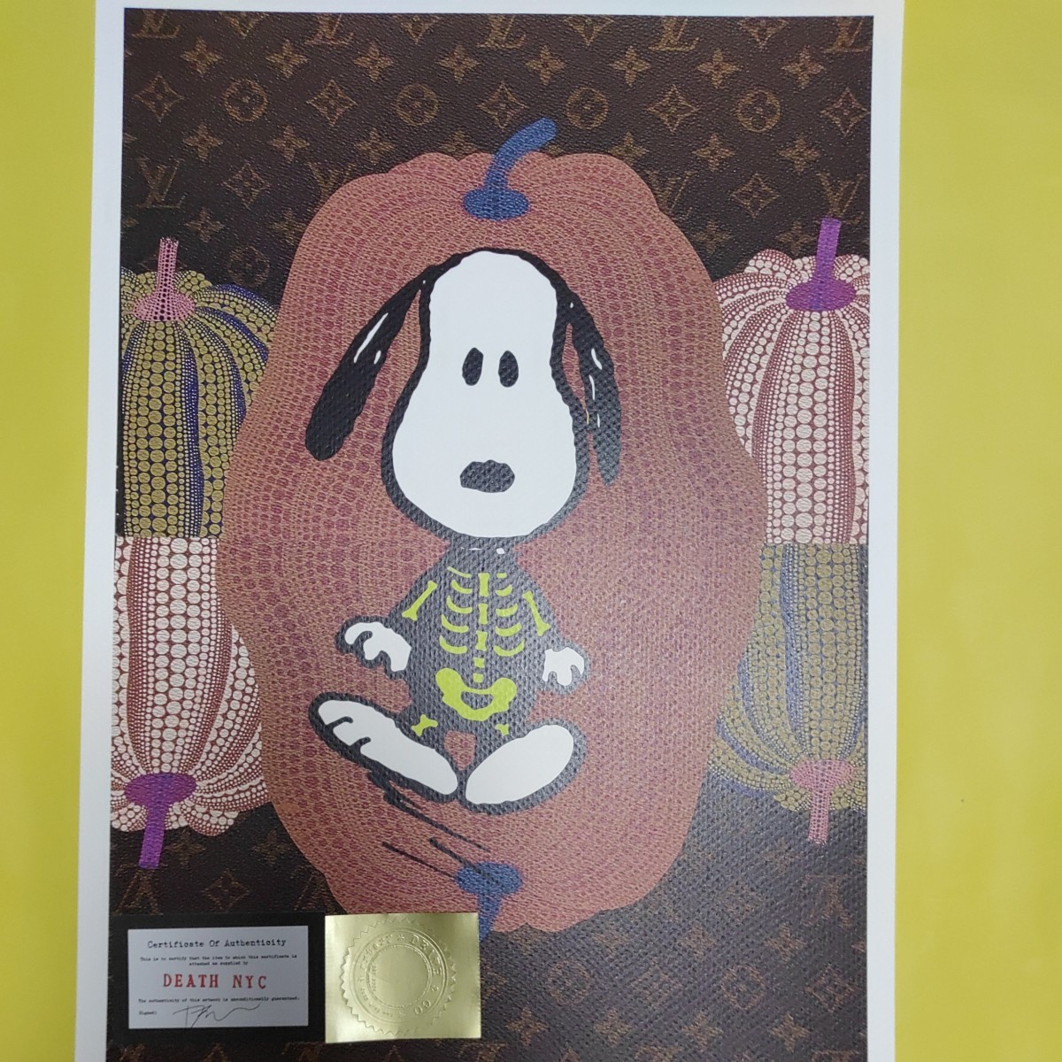 DEATH NYC】 SNOOPY×草間彌生 Yahoo!オークション - DEATH NYC アート
