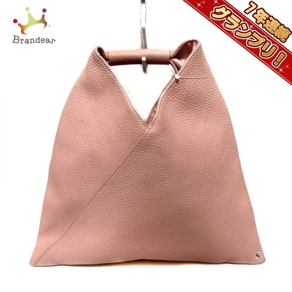 エムエムシックス MM6 ハンドバッグ ジャパニーズ レザー ライトピンク バッグ