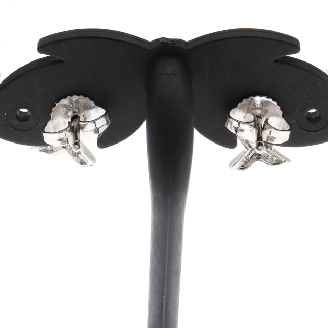 （新品仕上げ済）ティファニー TIFFANY ラビング ハート ダイヤ ピアス Pt950 プラチナ × ダイヤ イヤリング 8687_2