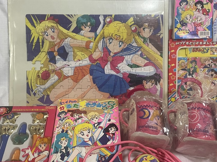 レア！美少女戦士セーラームーン　当時物★小物セット★ミニブック、おもちゃアクセサリー、トランプなど★未チェックジャンク★管理３_3