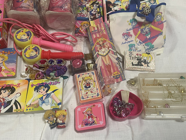 レア！美少女戦士セーラームーン　当時物★小物セット★ミニブック、おもちゃアクセサリー、トランプなど★未チェックジャンク★管理３_5