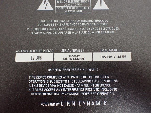 LINN デジタルストリームプレーヤー/マルチインプット・プリメインアンプ MAJIK DSM/1 Silver MMフォノイコライザー内蔵 リン ◆ 6D00B-1_5