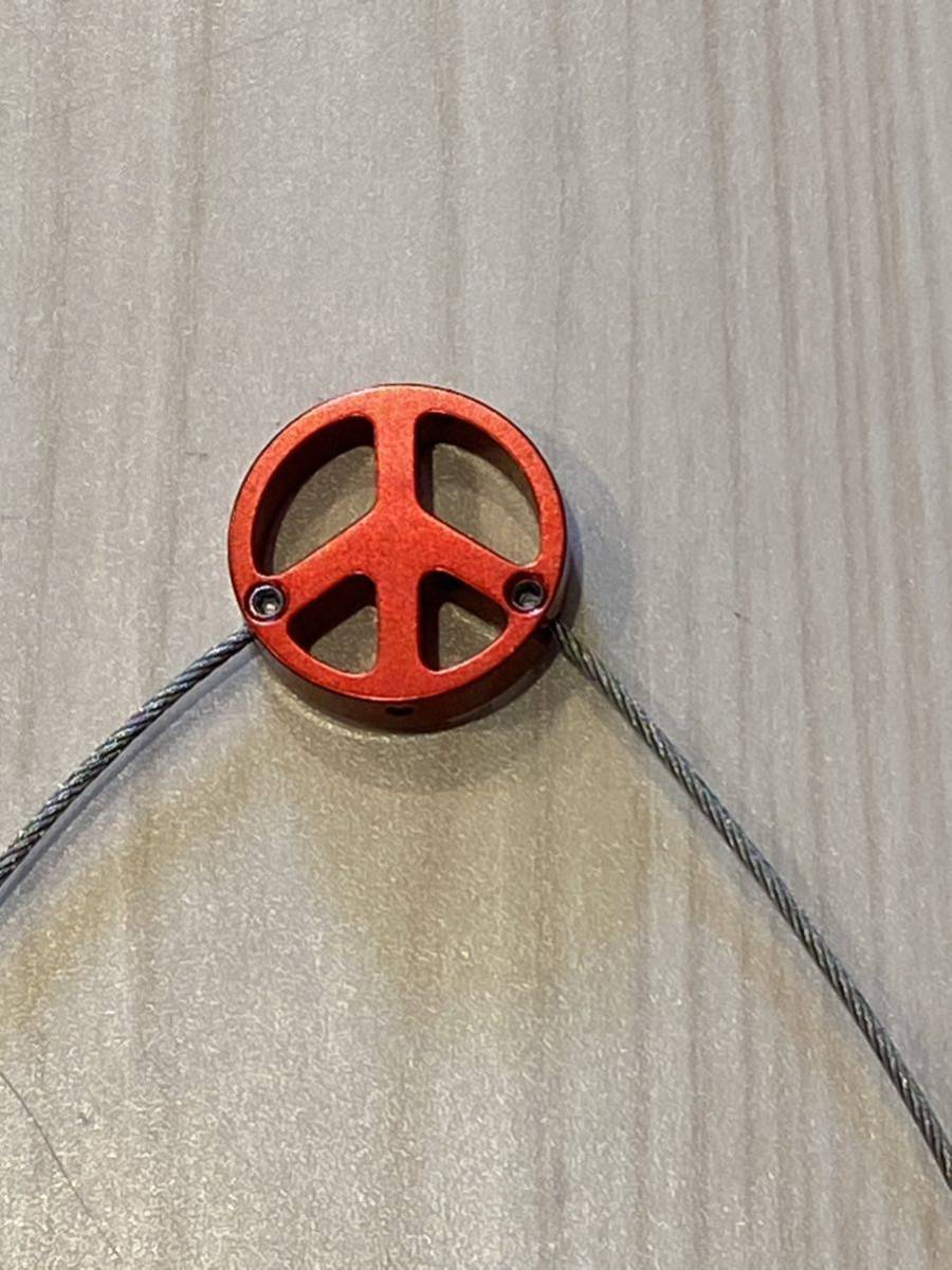 カンチブレーキ用チドリF/Rセット（ピースマークデザイン）新品・未使用_2