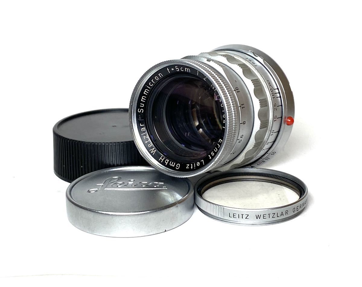 LEICA SUMMICRON 5cm f2 第一世代1st 固定鏡筒 Mマウント OH品(ライカ