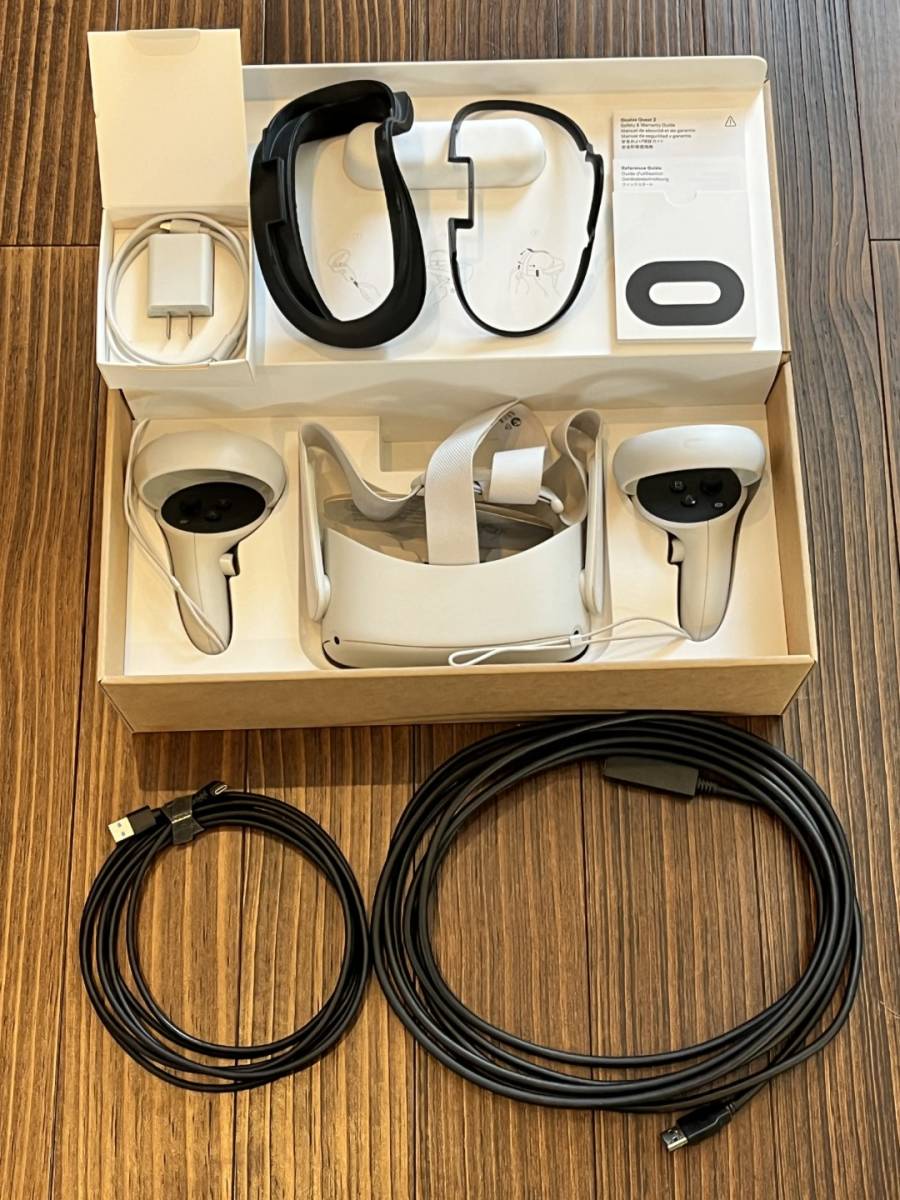 Meta Quest 2 64GB（Oculus Quest 2) 【中古】総計8メートル（3m+5m  