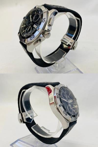 美品☆TAGHEUERタグホイヤー アクアレーサー CAF2010 クロノ