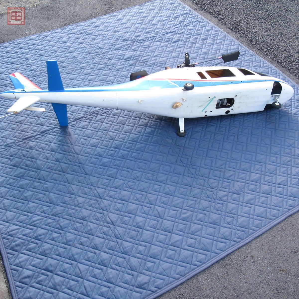 引取限定 AGUST 109A アグスタ ヘリ エンジンRC 全長約165cm/ウイングスパン71cm エンジン/ジャイロ/サーボ搭載 動作未 ...
