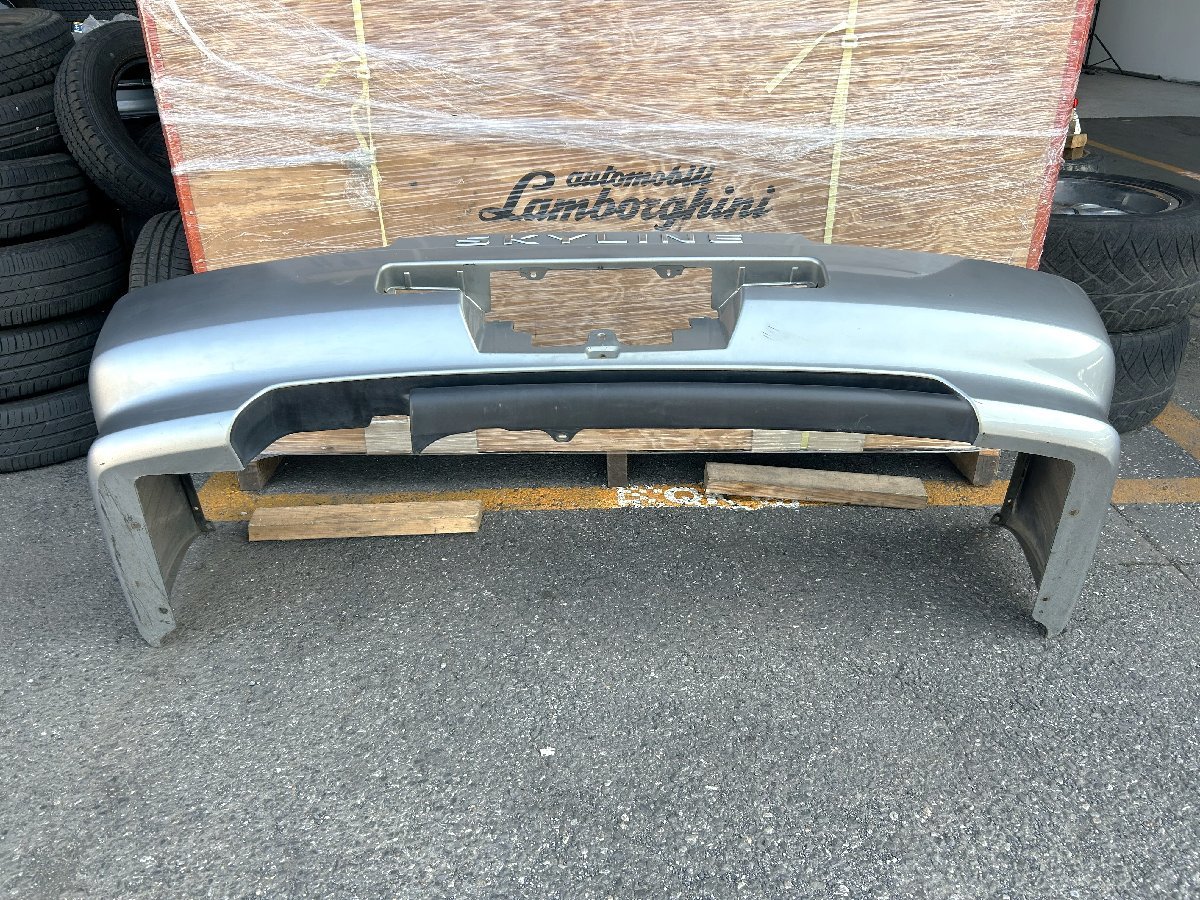 中古 日産 スカイライン 2ドア R34 純正 リアバンパー シルバー 85022