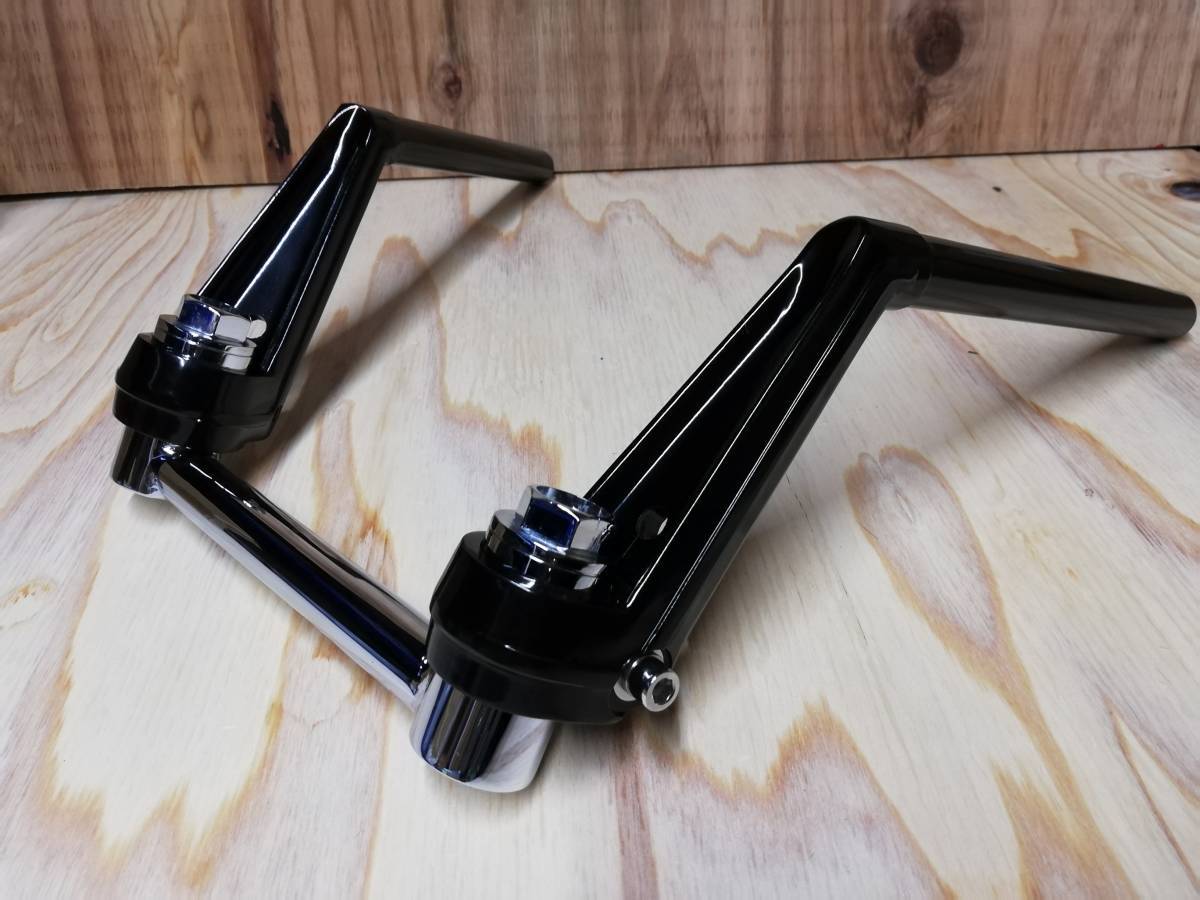 VFタイプ ハンドル 黒+35π変換キット/汎用35パイ 旧車ハン XJR400