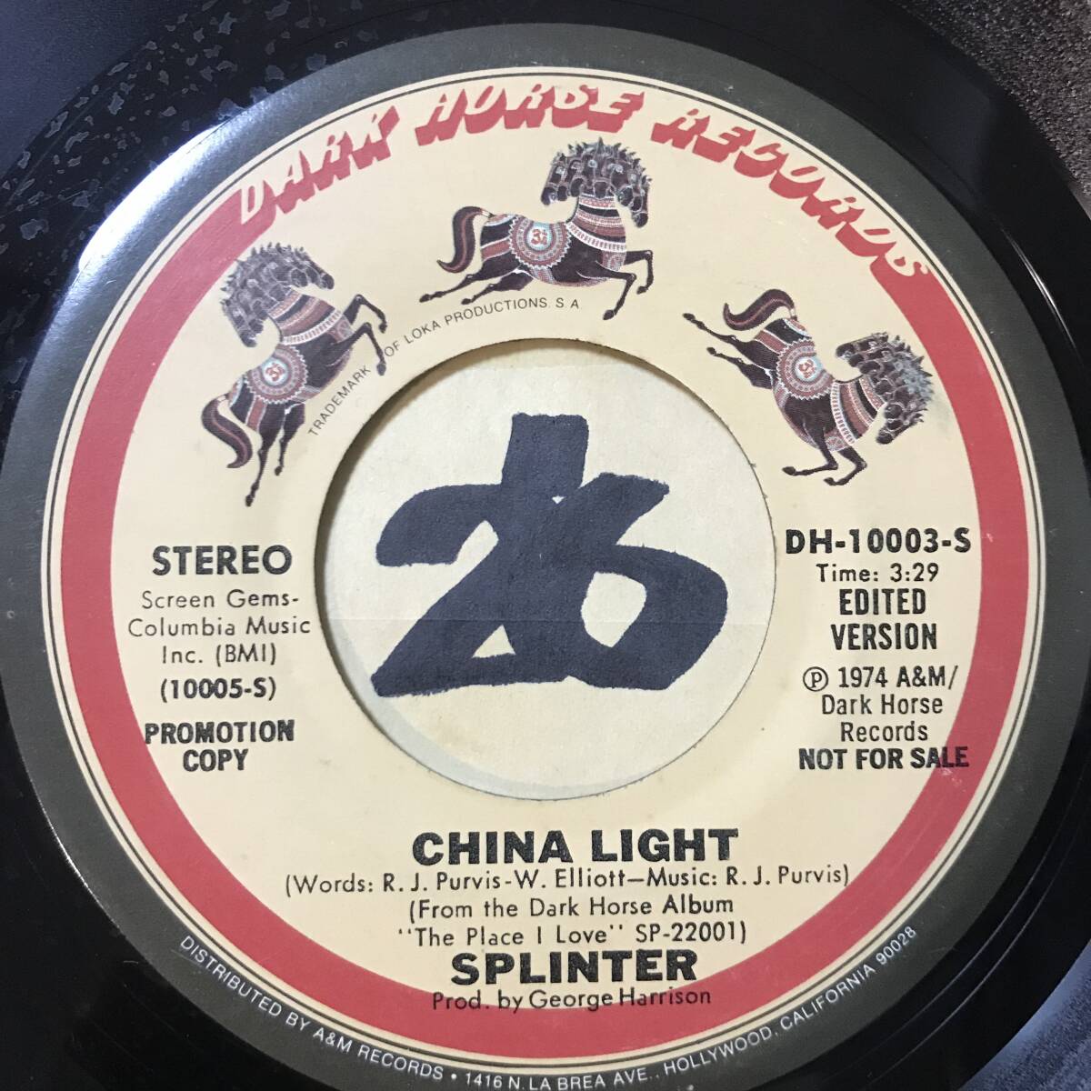 試聴 ジョージ ハリソン presents SPLINTER CHINA LIFGHT STEREO NM/ MONO EX+(George ...