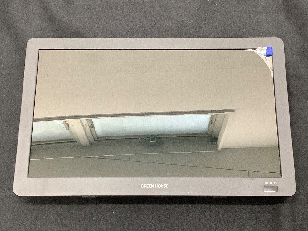 14インチ バッテリー内蔵ポータブルテレビ GH-PTV14AG-BK 通電のみ確認