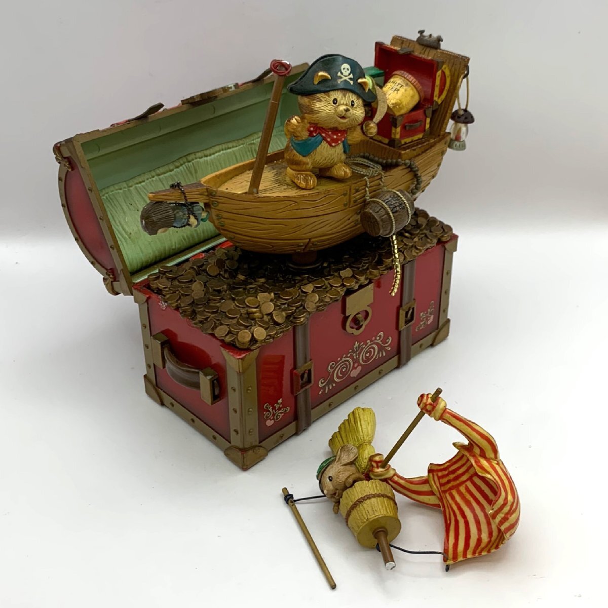 1円 /ENESCO/エネスコ/オルゴール/猫/海賊/パイレーツ/インテリア小物