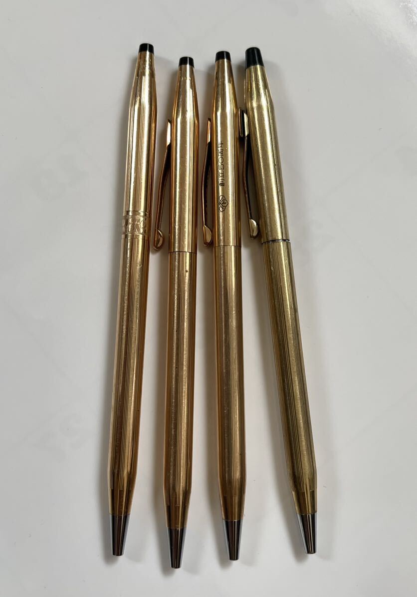 CROSS ボールペン 筆記用具 14KT/10kT GOLD 中古品 【J】(ボールペン