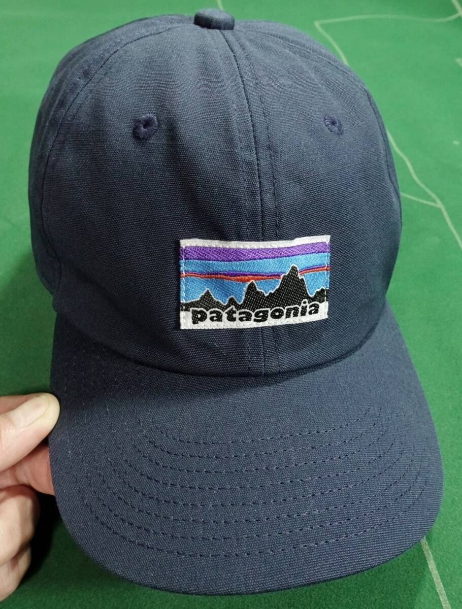 ▲パタゴニア オーガニックコットン素材 キャップ 復刻タグ KID'S ファンホッガーズ ハット ネイビー スナップバックフリー 美品!!!▲_1