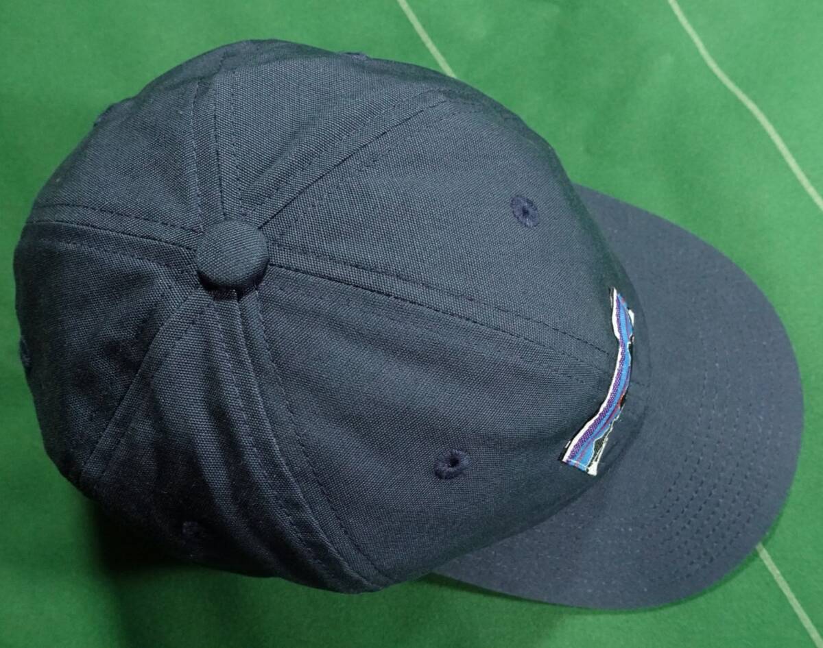 ▲パタゴニア オーガニックコットン素材 キャップ 復刻タグ KID'S ファンホッガーズ ハット ネイビー スナップバックフリー 美品!!!▲_3