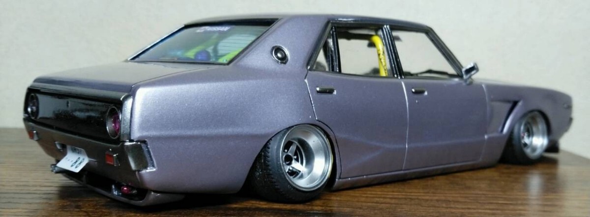 アオシマ1/24ケンメリ完成品(旧車.ヨンメリ.街道レーサー)(完成品