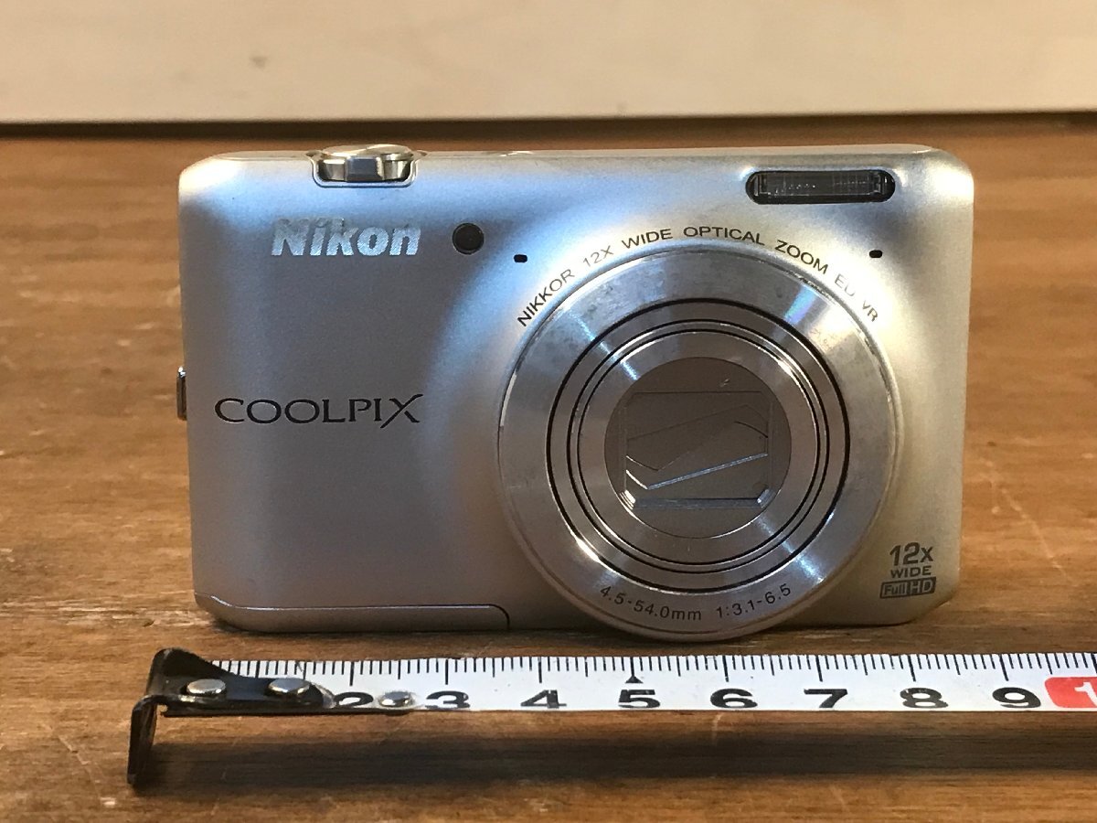 SS-3647■送料込■Nikon COOLPIX S6400 NIKKOR 12X WIDE OPTICAL ZOOM ED VR デジタルカメラ 20007160 131g●ジャンク扱い/くATら_3