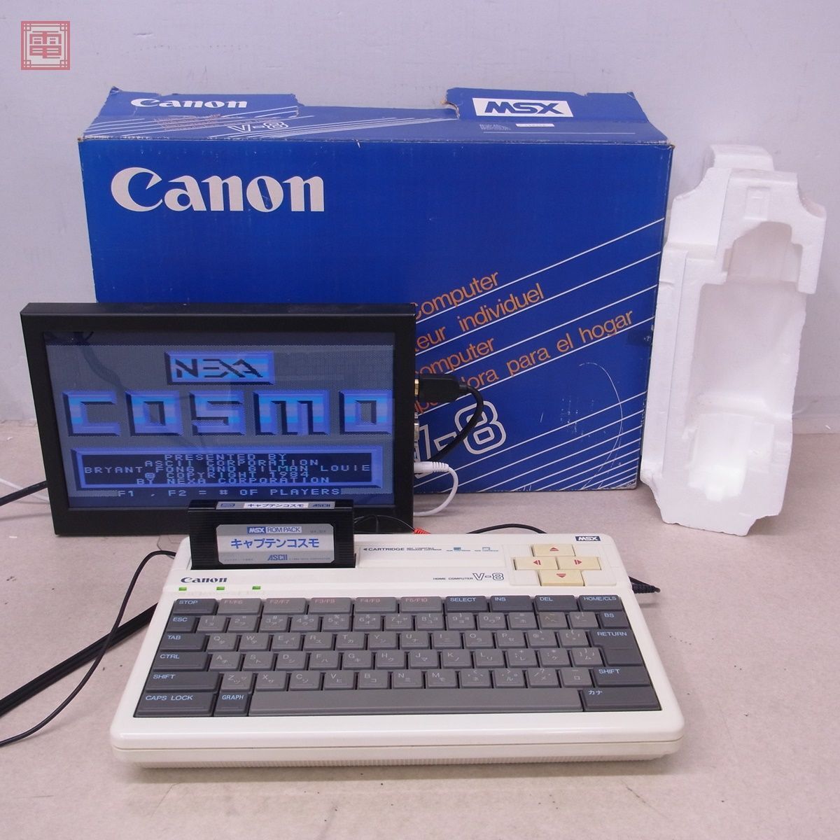 動作品 Canon MSX V-8 本体 キャノン ACアダプタ・箱付【40(MSX)｜売買