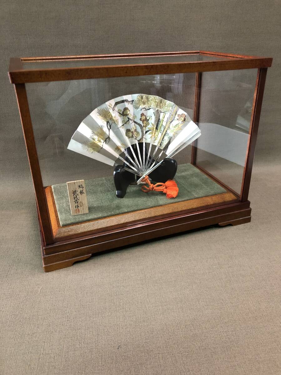中古☆純銀製☆扇☆7号☆松竹梅☆武比古作☆重量72g☆直接引取り歓迎
