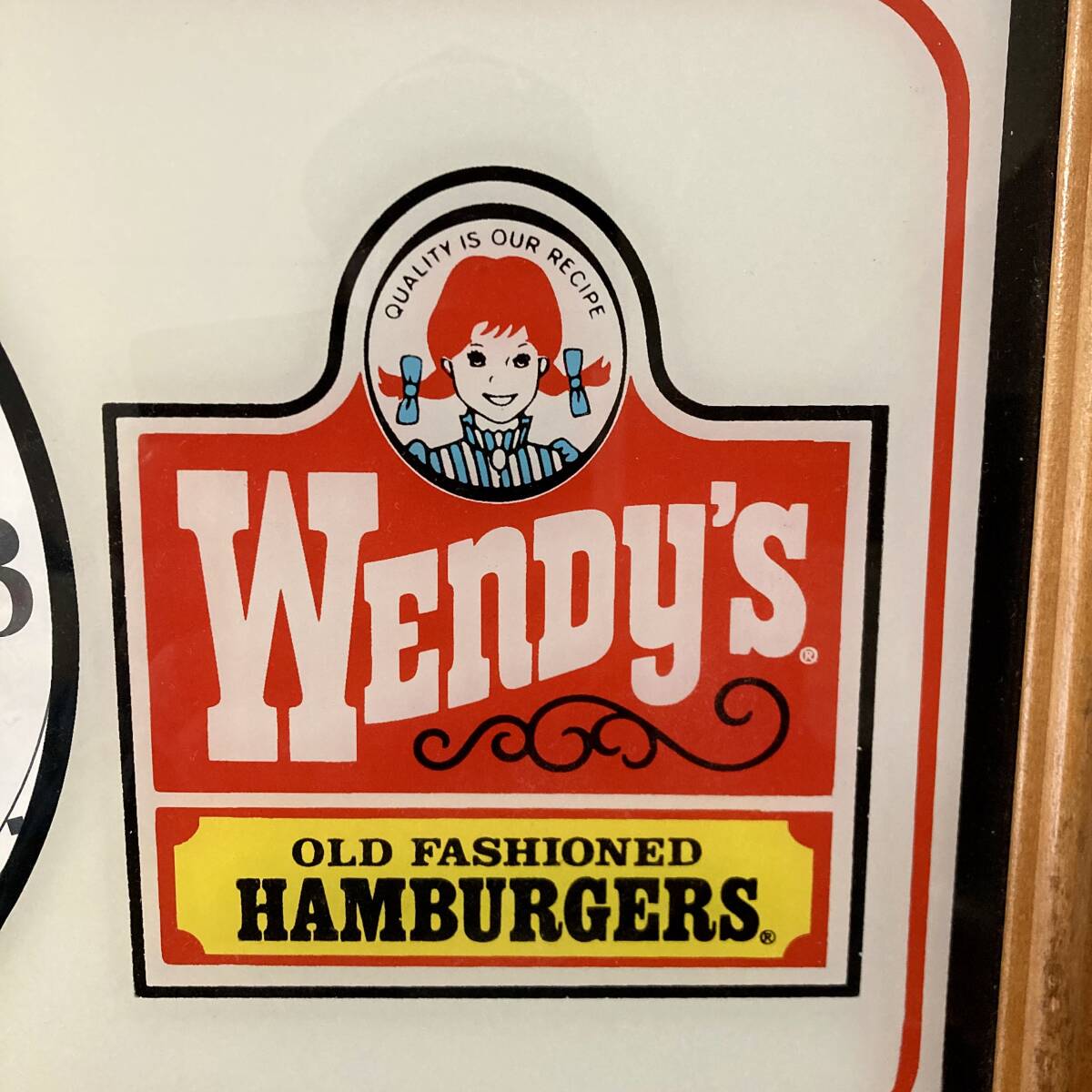 Wendy's wall clock ストアディスプレイ 旧ロゴ ウェンディーズ