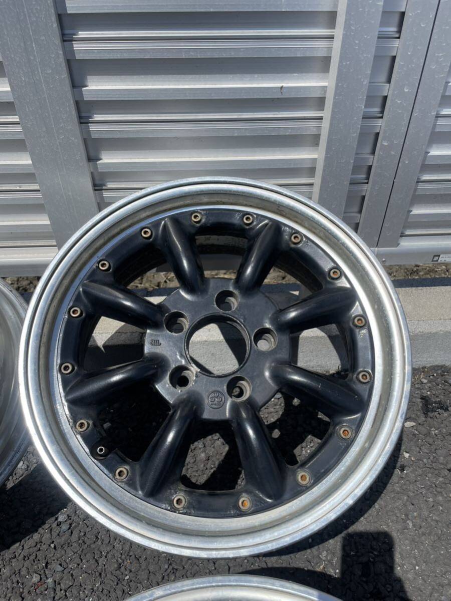 RS-8　ワタナベ　１６インチ7Ｊ+３８　5穴　８J＋３８　5穴　黒 ワタナベ 16インチ RS-8 4本セット レーシングサービス R31スカイライン