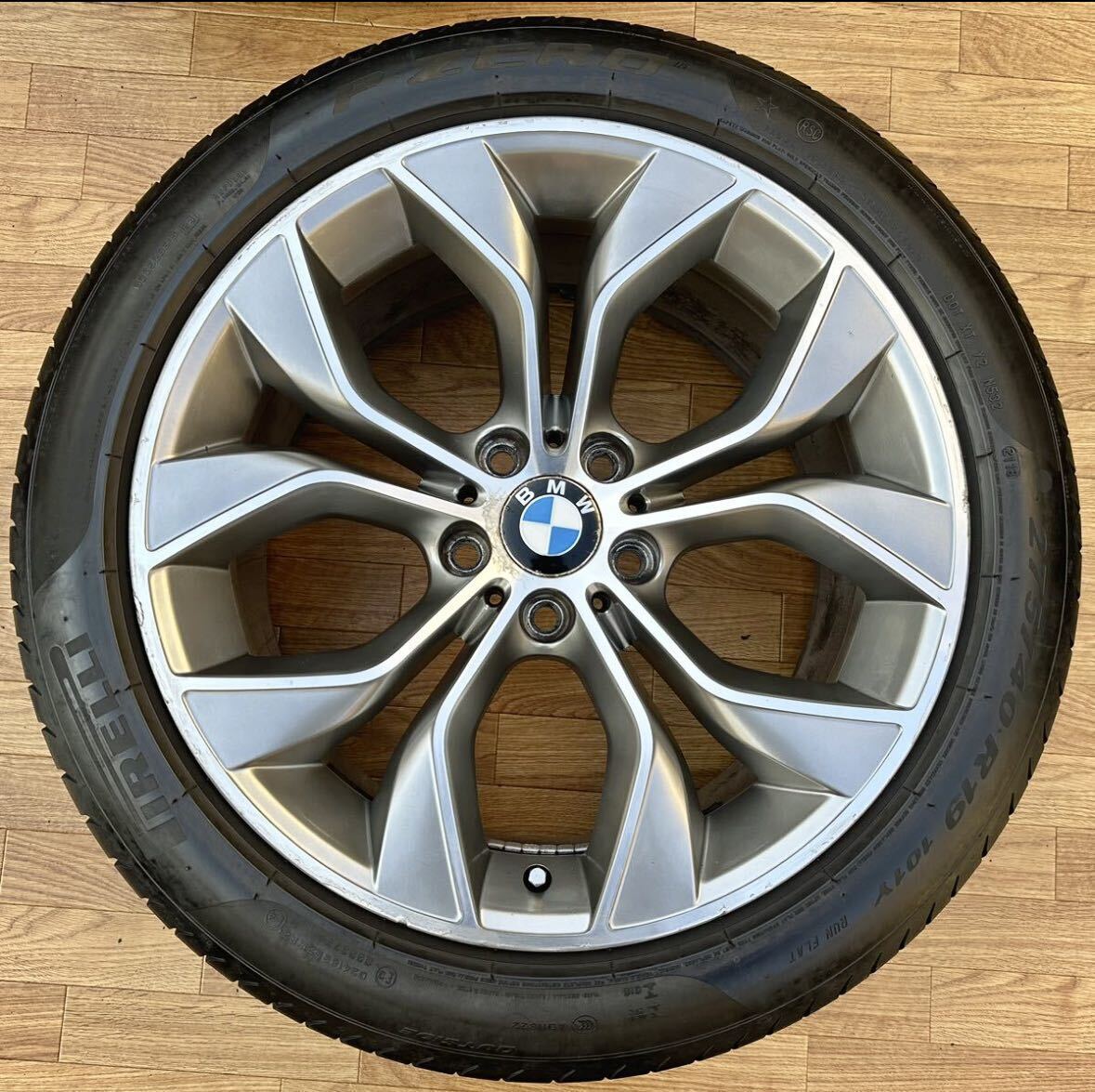 BMW F25 X3 Mスポーツ 純正 19インチ アルミホイール★PIRELLI P-ZERO ランフラット 4本セット★BMW F26 X4等にも_5