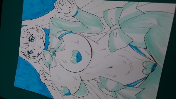 同人手描きイラスト 手描きイラスト　プリキュア　ぷりきゅあ　キュアニャミー　わんだふるぷりきゅあ ファンアート 女の子 手描き 同人_3