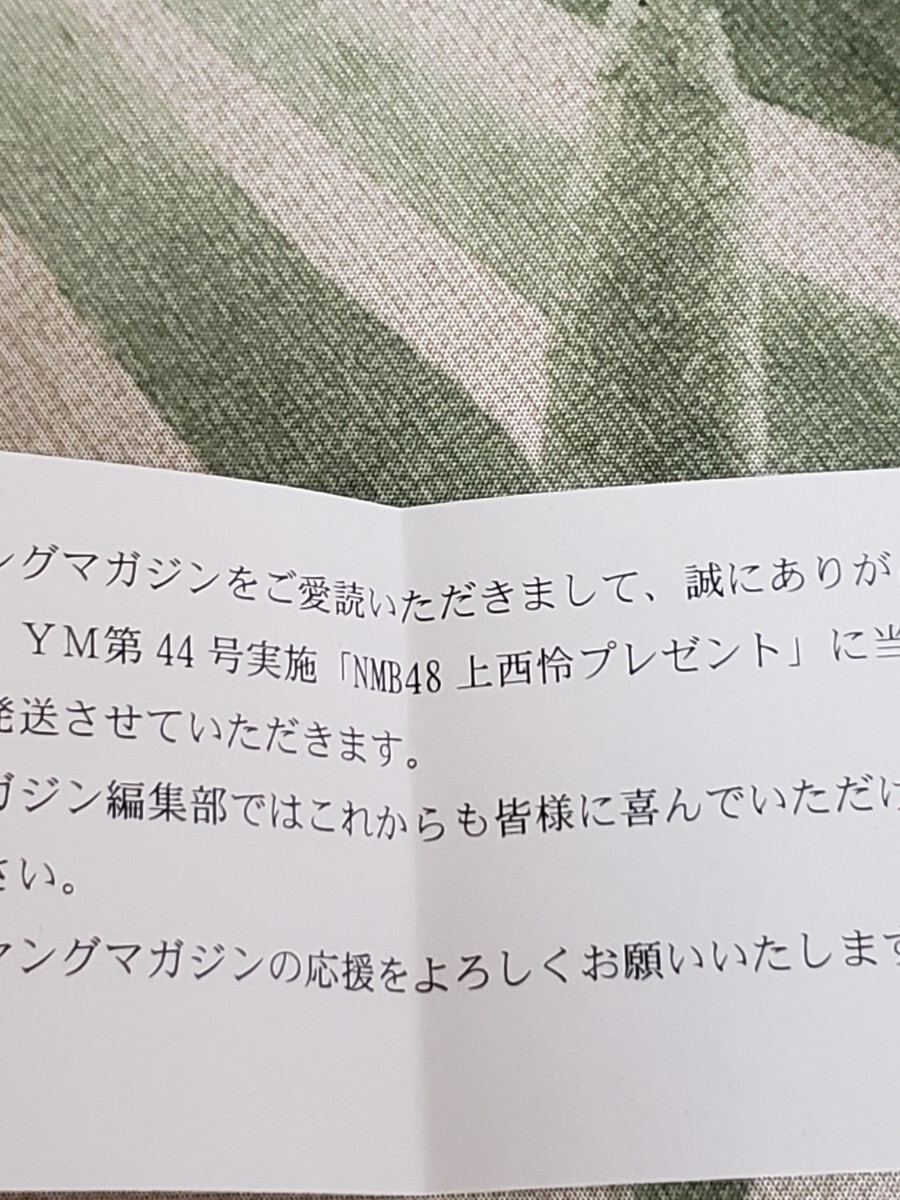 ヤングマガジン 当選 抽プレ 上西怜 サイン入りチェキ 直筆サイン 生