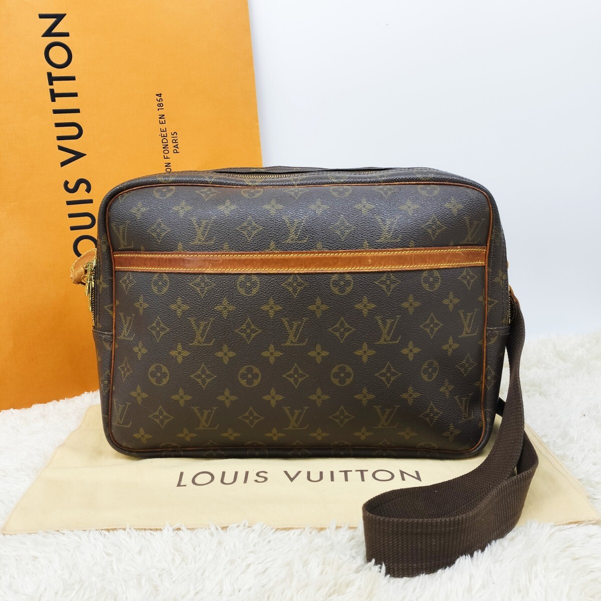 正規品 LOUISVUITTON ルイヴィトン ヴィトン リポーターGM モノグラム 
