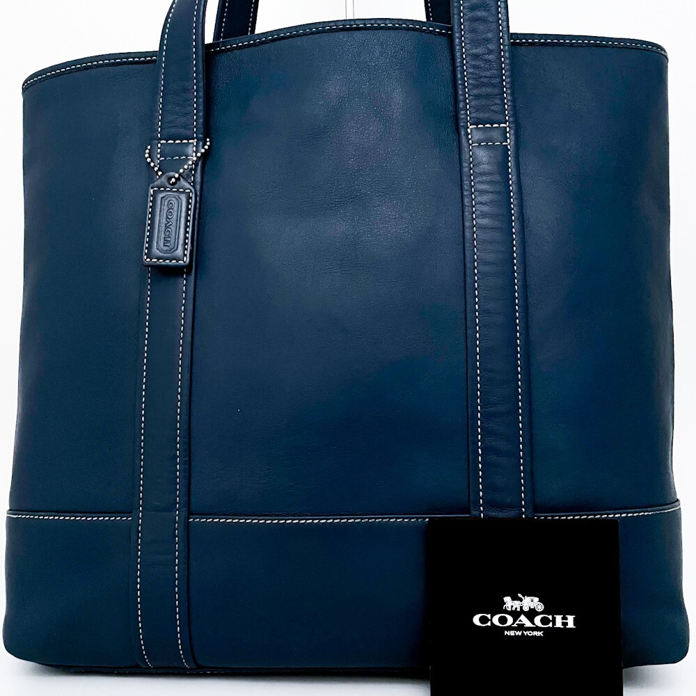 超美品‼️【チャーム付】coach コーチ トートバッグ 通勤バッグ A4収納 1円〜□未使用級□COACH コーチ チャーム トートバッグ ビジネス