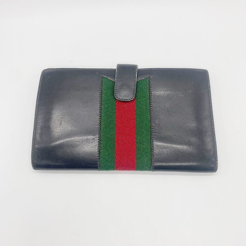 1円〜7F GUCCI 長財布 グッチ オールドグッチ シェリーライン 革