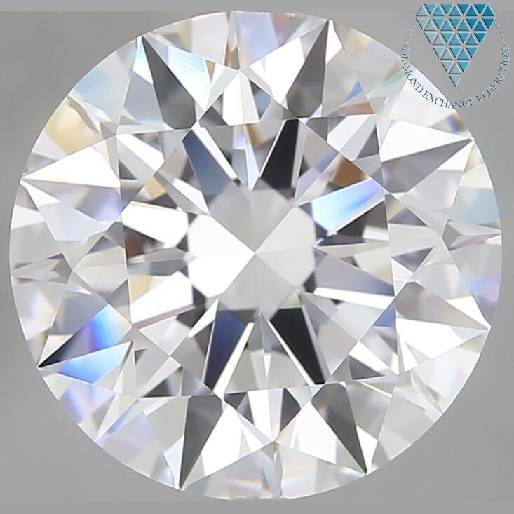 7.13 ct D FL 3EX NONE ROUND GIA TYPE 2A ダイヤモンド ルース 360 HD VIDEO ( 7 ct up EX ) DIAMOND EXCHANGE FEDERATION_1