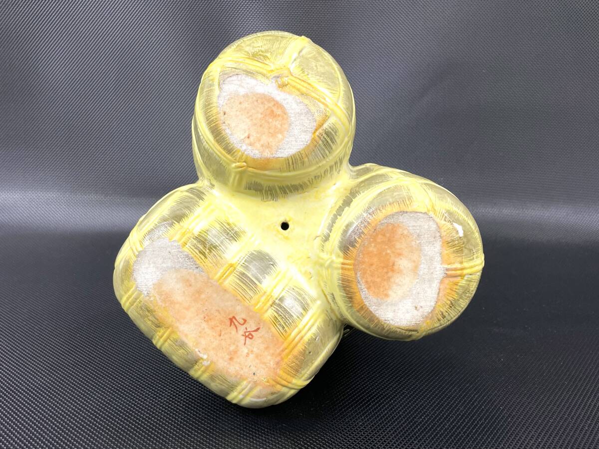 九谷焼 大黒天 陶器 置物 高さ約29㎝ 中古 現状品 返品不可 七福神