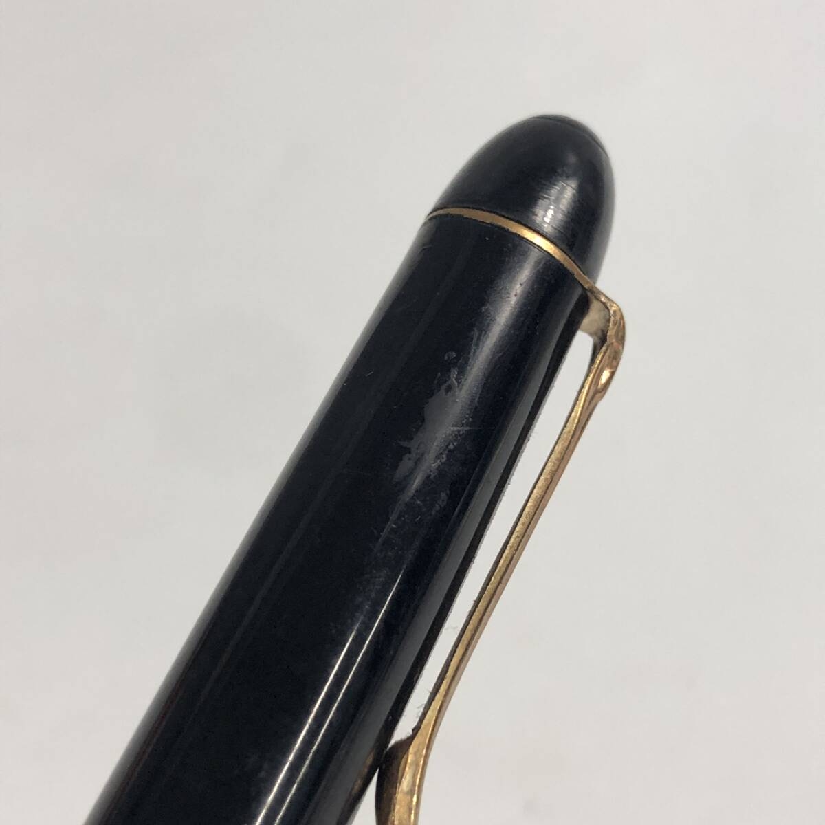★E08017/PELIKAN ペリカン/万年筆/140/ペン先 14C 585 F/ブラック×ゴールド_10