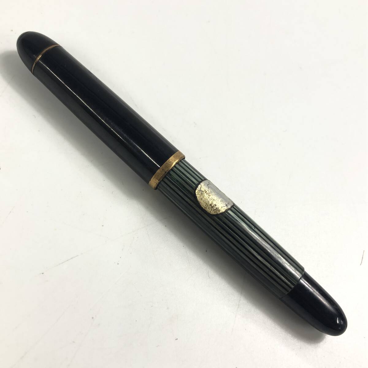 ★E08017/PELIKAN ペリカン/万年筆/140/ペン先 14C 585 F/ブラック×ゴールド_3